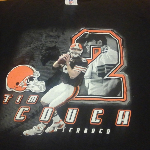 ๐ถ y2k ๐ฅ Tim Couch ๐ Cleveland Browns Shirt Large QB ๐ Vintage 2000 CLE 216 - Picture 8 of 9